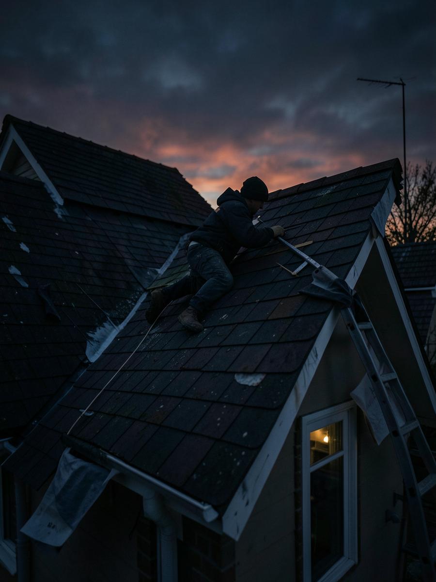 Roofing home service work